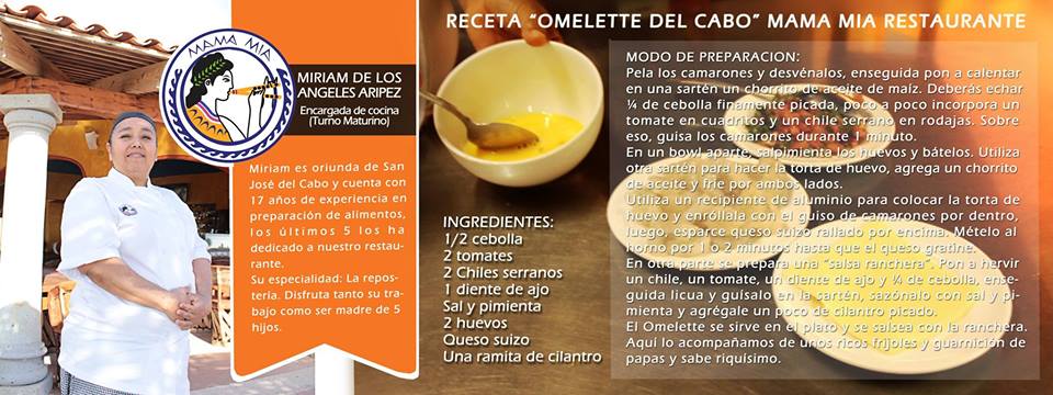 Omelette del Cabo – Receta